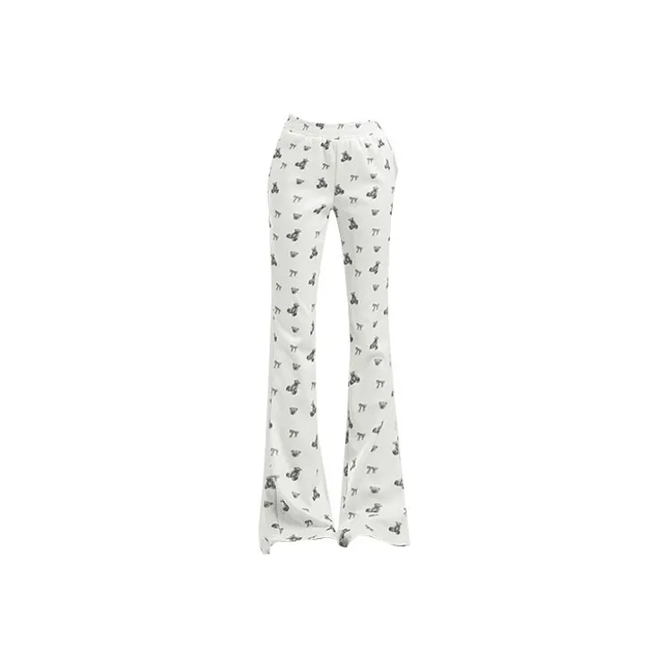 HELEH Белый Женские Повседневные Брюки