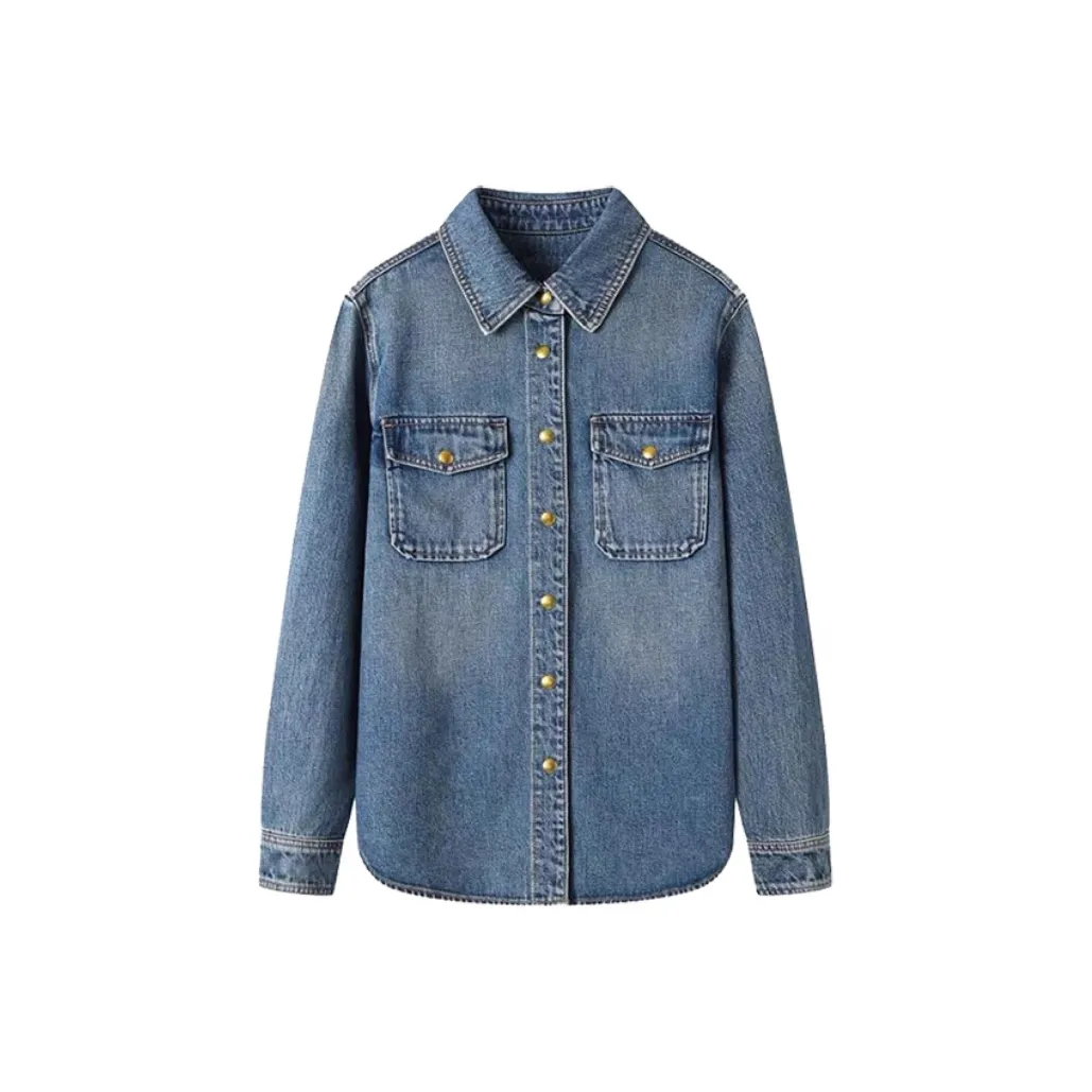 LWLG Blue Женские джинсовые куртки