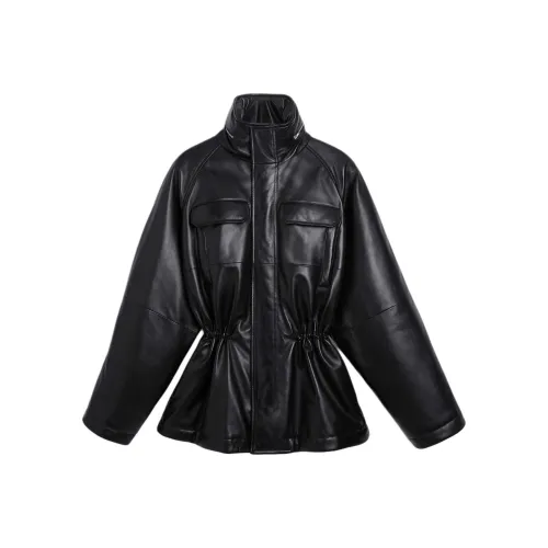 Phoebe Philo Черные Женские Кожаные Куртки