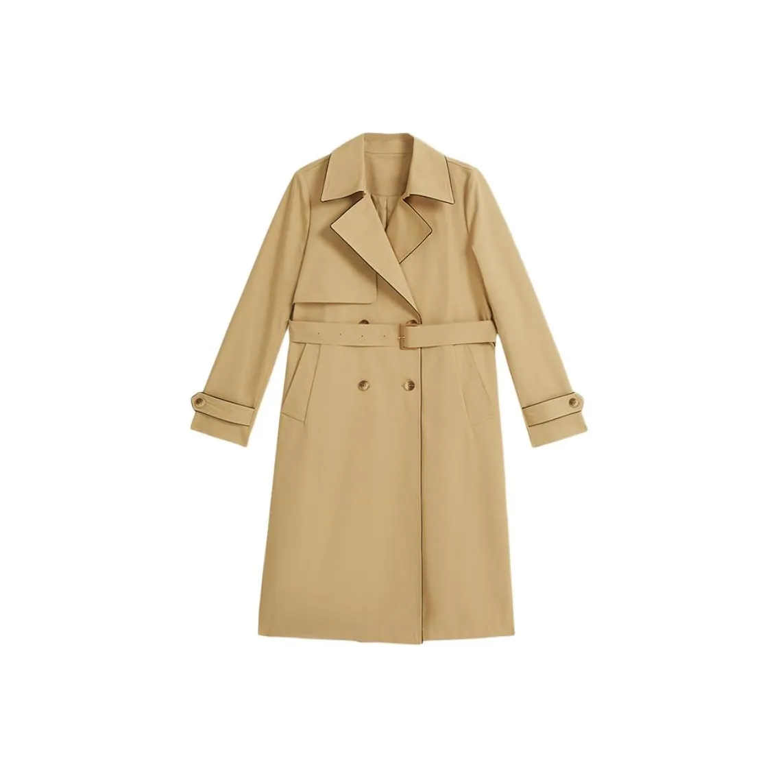 Yiner Тренчкот Женские CAMEL