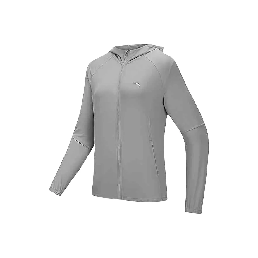 ANTA Variety Тренировки Коллекция Дышащая Защита от УФ-лучей Одежда с Защитой от Солнца Женская Star Diamond Серый