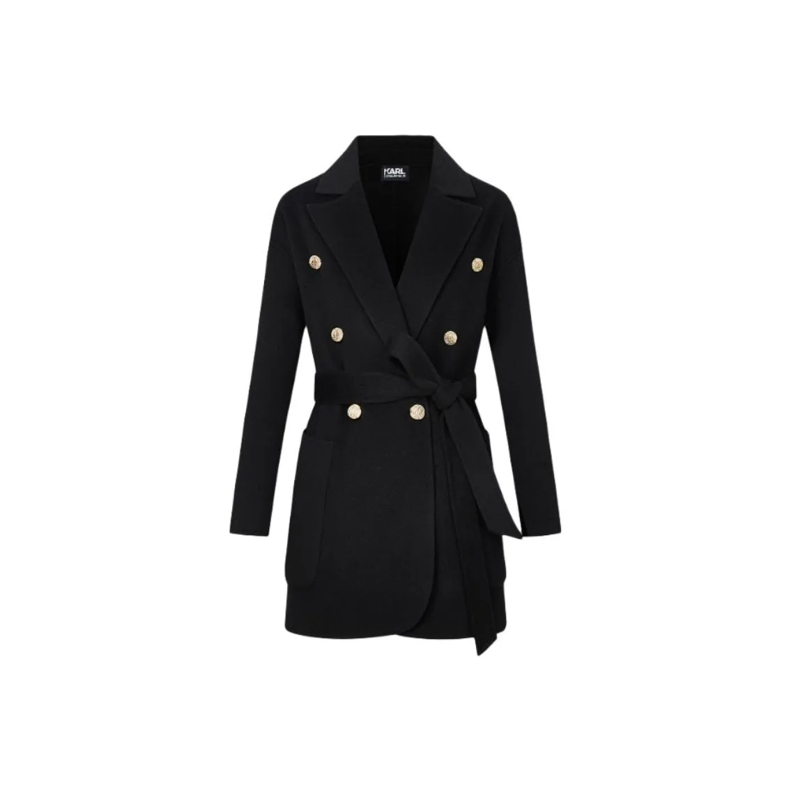 Пальто KARL LAGERFELD Женское Черное