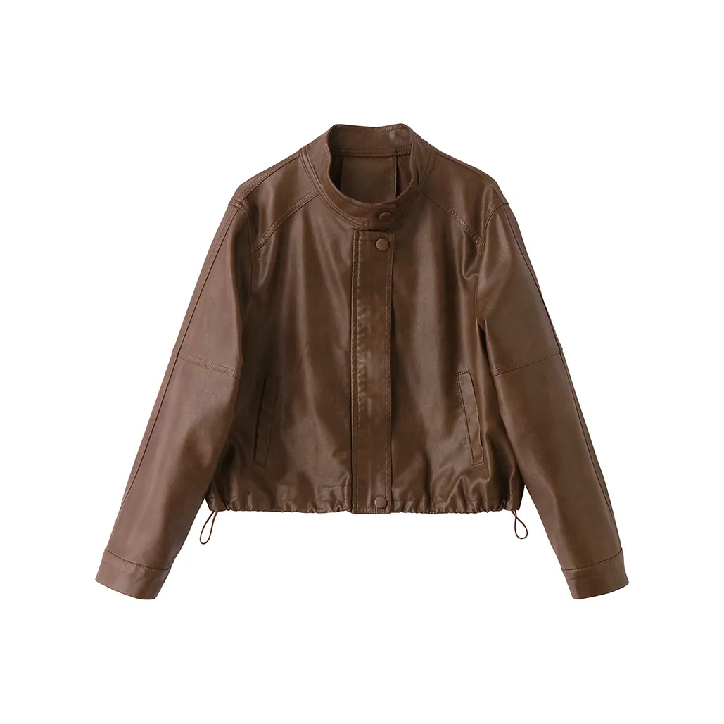 Yi Mengyuan Leather Jacket Women's