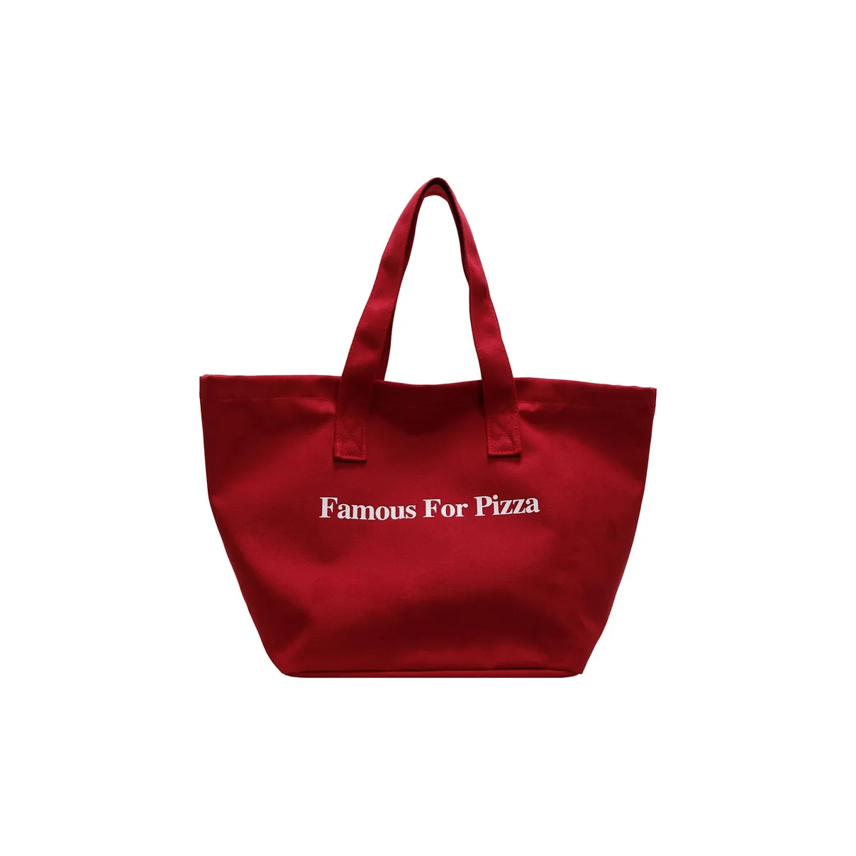 RIVMIND Холст Тоут Сумка Сумка через плечо Женская Экрю Красная