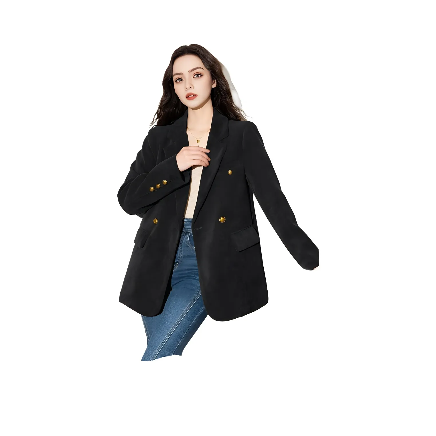 FAWENXIANGZI Бизнес-костюм женский черный