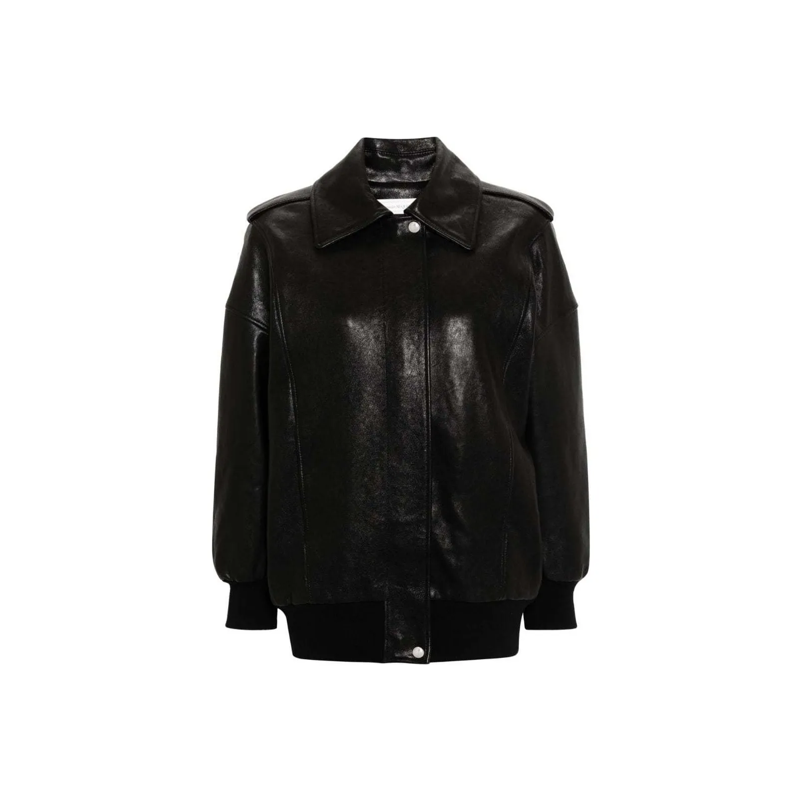 Alexander McQueen Leather Bomber Jacket