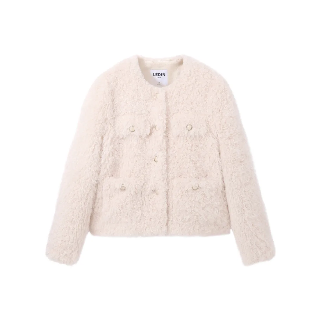 LEDIN Бархат Feel Пальто Женские Франция Цвет дубового коричневого цвета