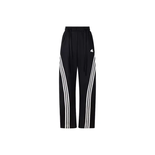 Adidas 3 Stripes Черные Женские Повседневные Брюки