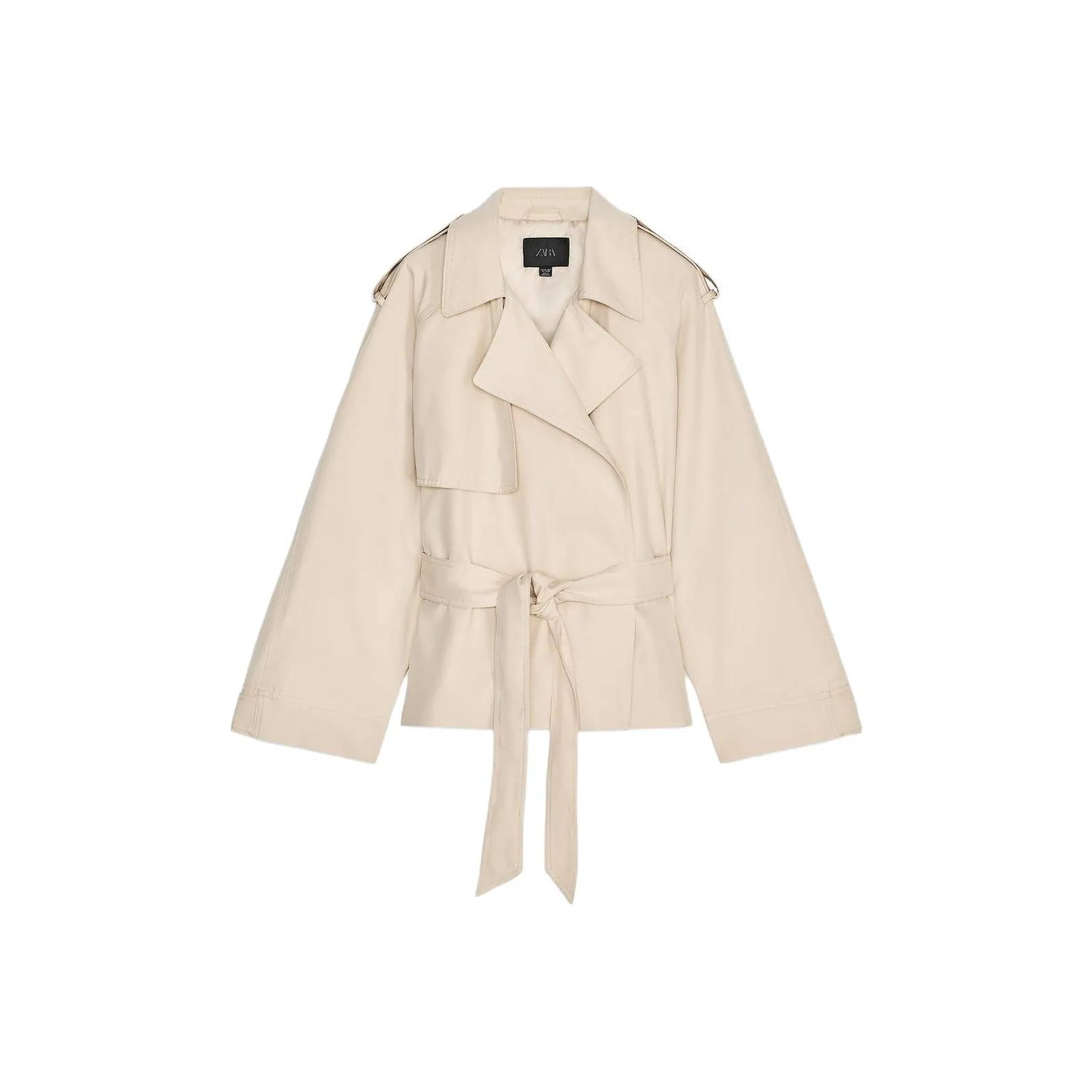 ZARA Trench Coats Women's Tan