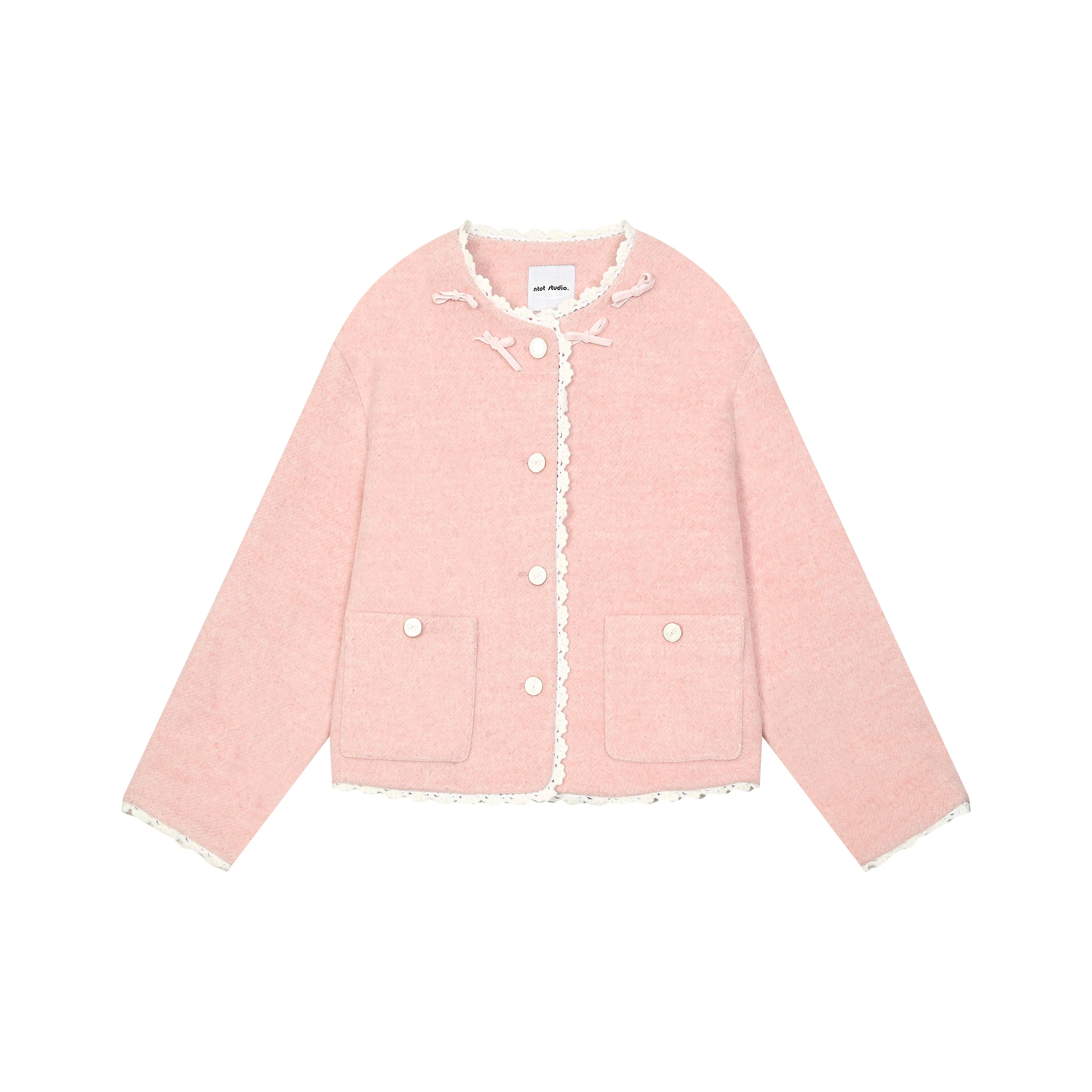 Umoumo Вельвет Feel Пальто Женское Розовый