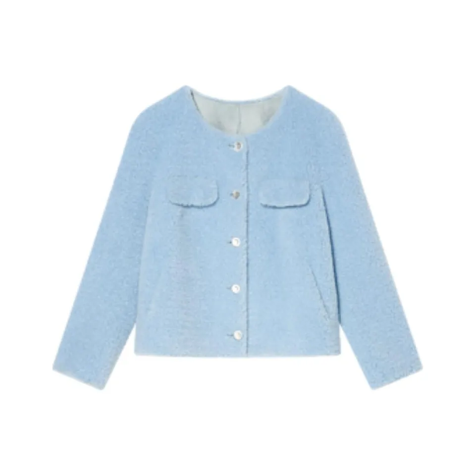 Goodland Вельвет Feel Пальто Женское Небесно-Синий