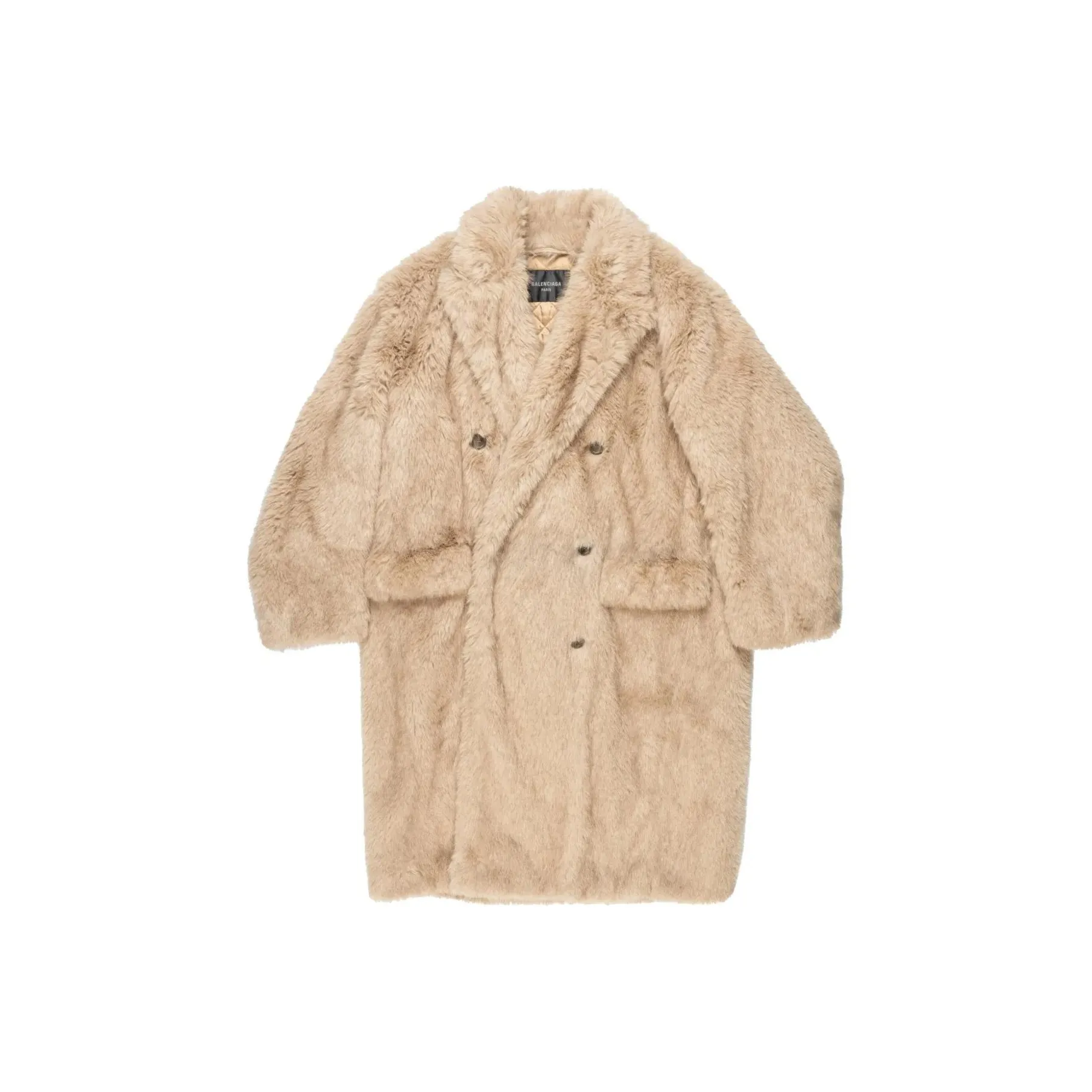 Balenciaga Faux fur Double breasted Coat