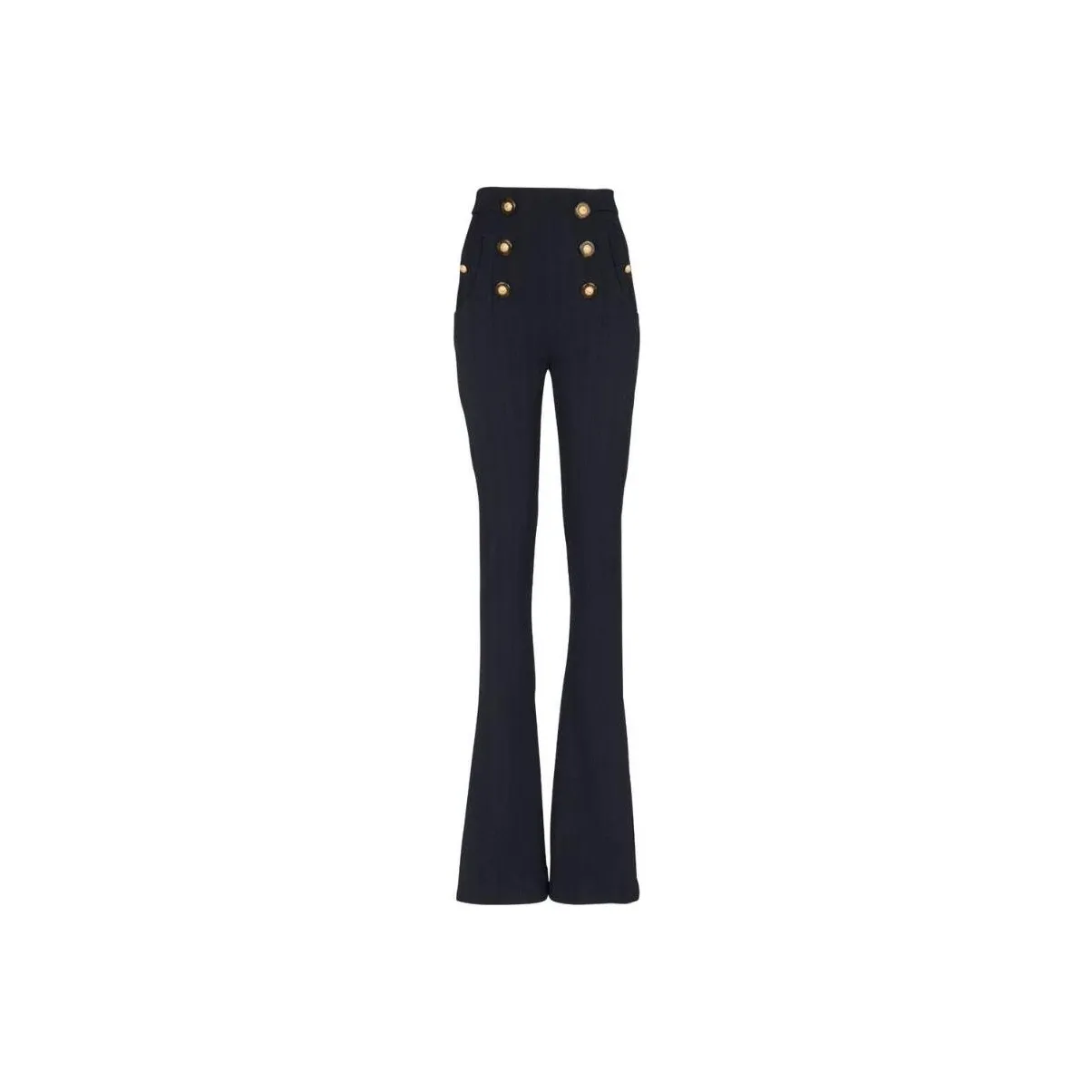 BALMAIN Wool Flared Trousers
