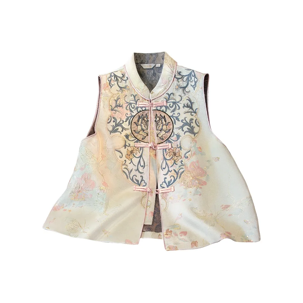 Cypress House Жилет Женский Cyan Beige