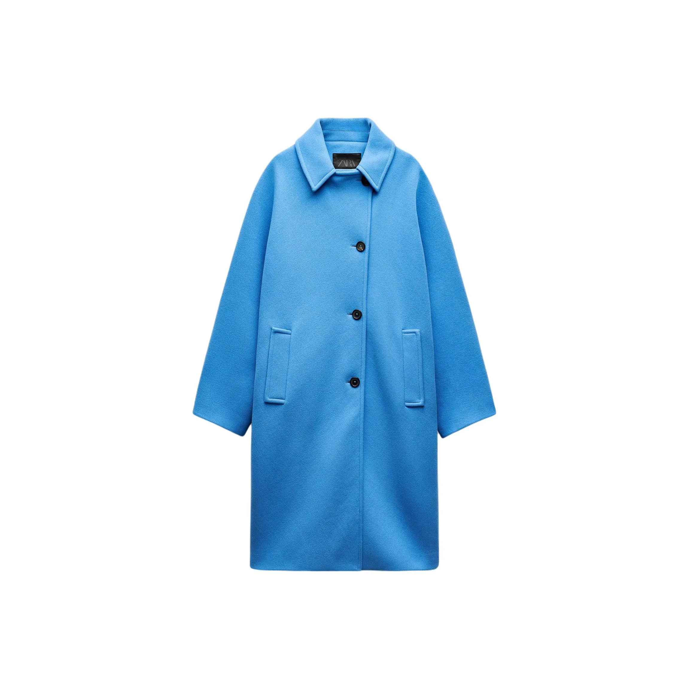 ZARA ZW Series Coat Women's Sky Blue
