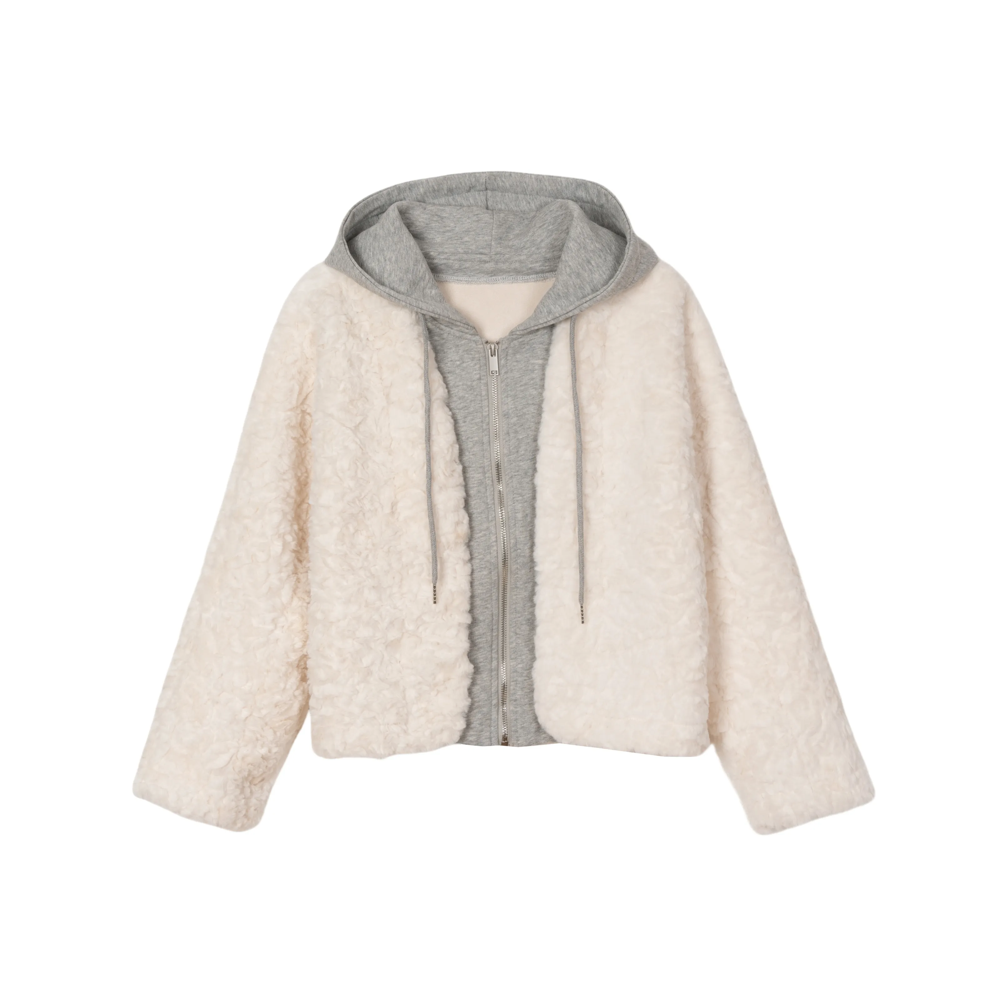 FAWENXIANGZI Бархат Feel Куртка Женские Абрикос