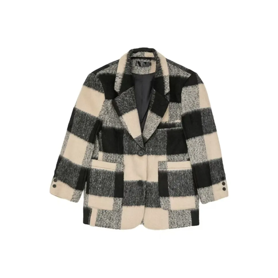 JOSR Velvet feel Coat Women's Plaid