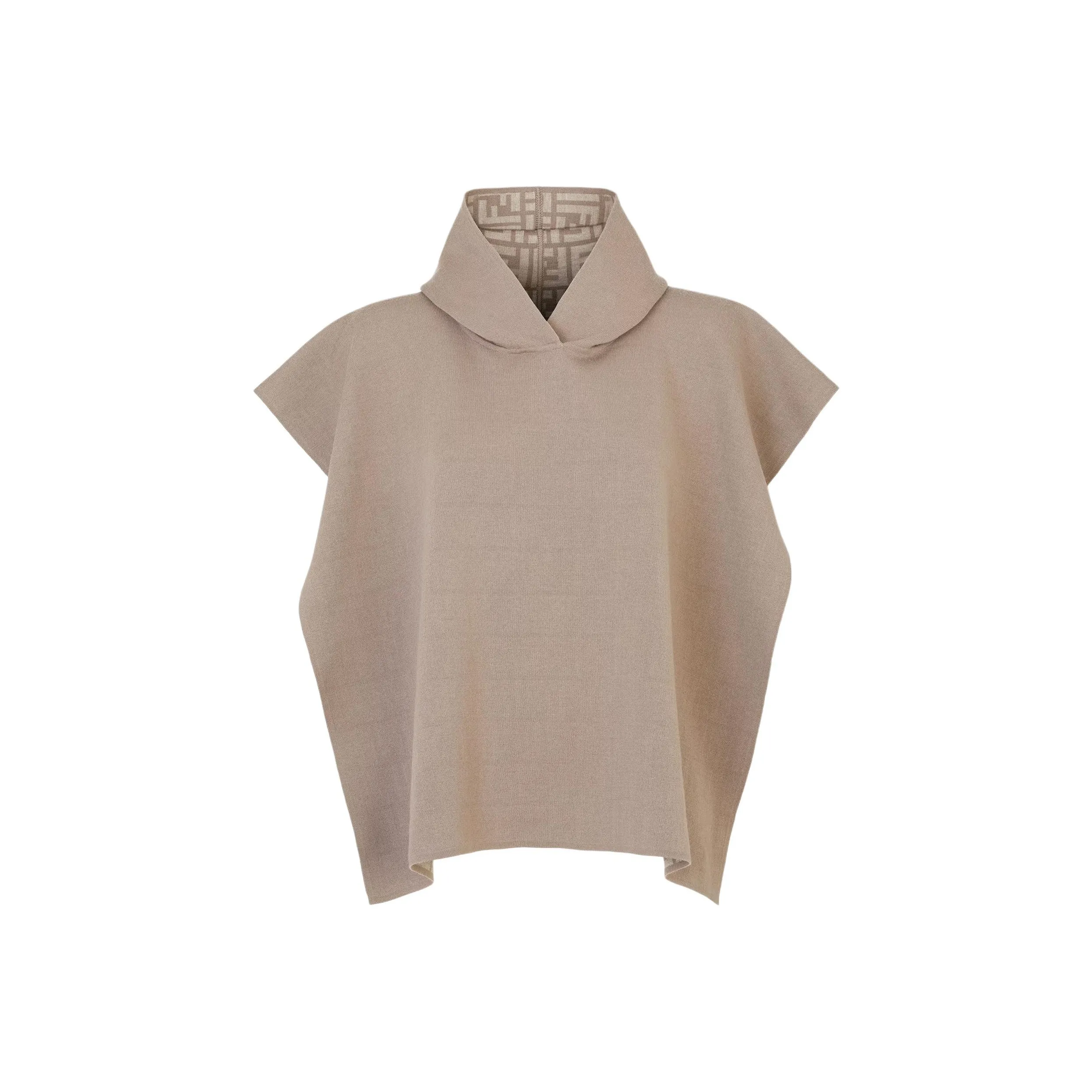 FENDI Hooded Stretch Poncho