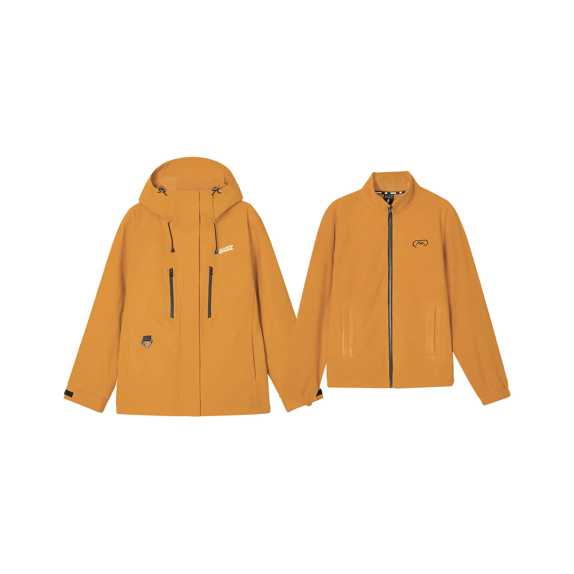 Skechers Hiking Skiing And Paragliding Water-Resistant Windproof Warm Orlebar-Resistant Windbreaker Jacket Women's Oak