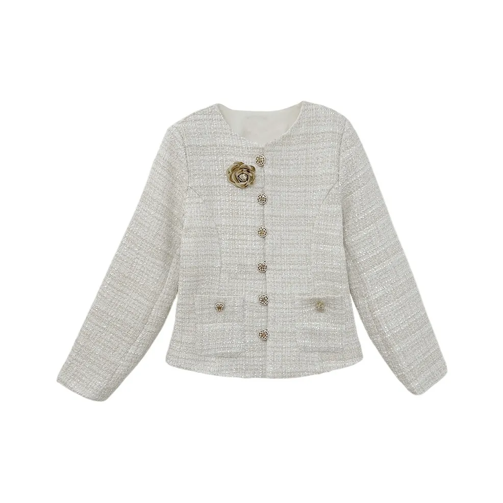 Icicofficial Укороченная Куртка Женская Белая Куртка