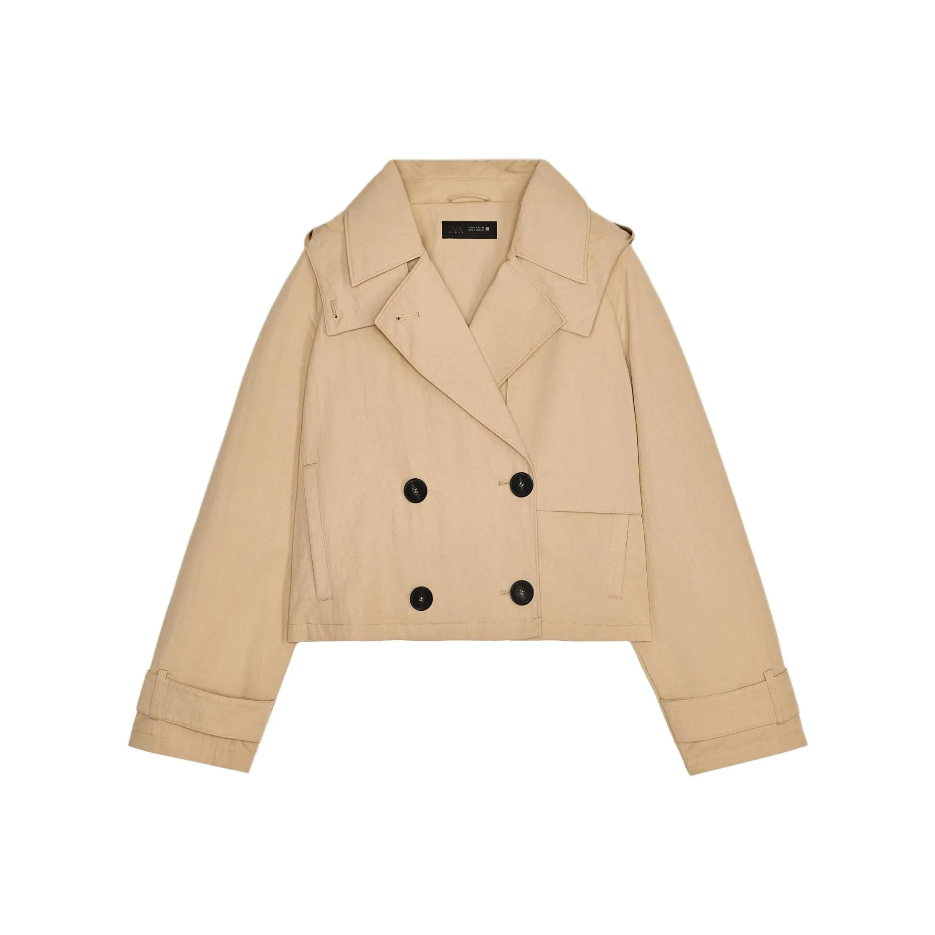 ZARA Trench Coat Women's Light Camel
