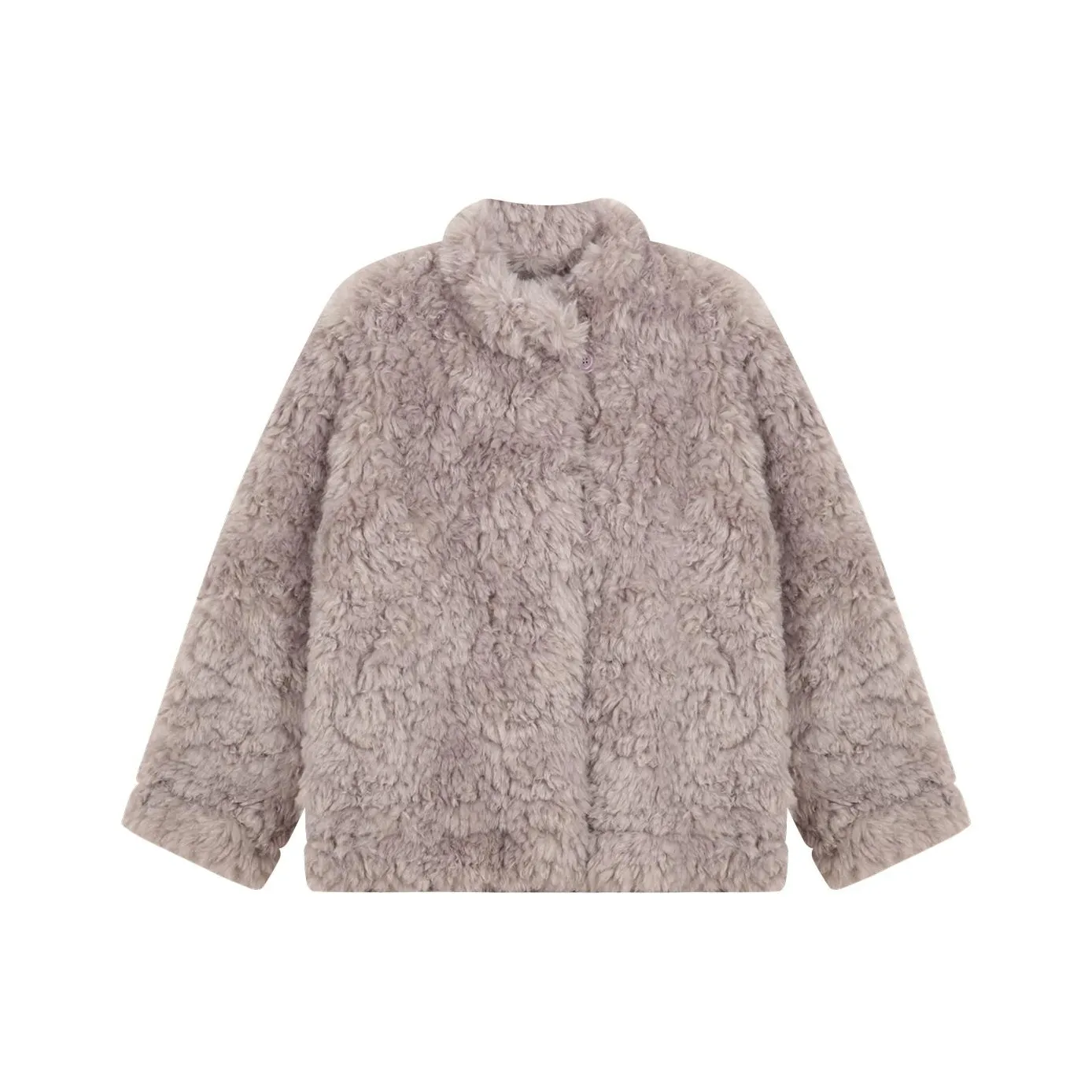 Omont Бархат Feel Пальто Женское Белое Фиолетовый Цвет