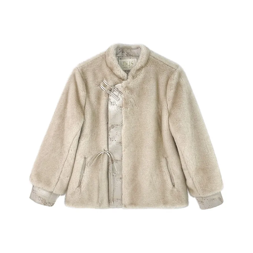 JK&JS Бежевый верблюд Женские меховые изделия