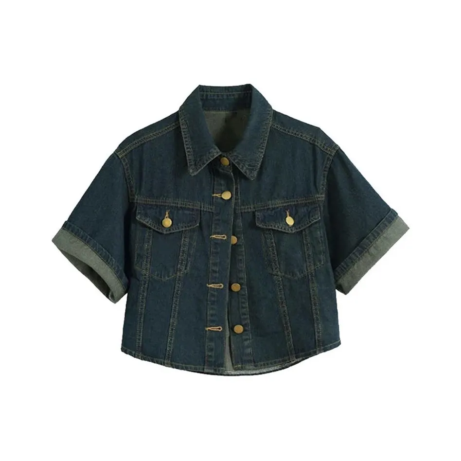 CDAYU Темный цвет Деним Жилет Верхняя одежда Жилет/Женские Прохладный Жилет/Премиум/Свободный покрой/Стильный/Trendy/Beautiful/Жилет Свободный покрой Непринужденный стиль/Женские Верхняя одежда Модный Женские Жилеты