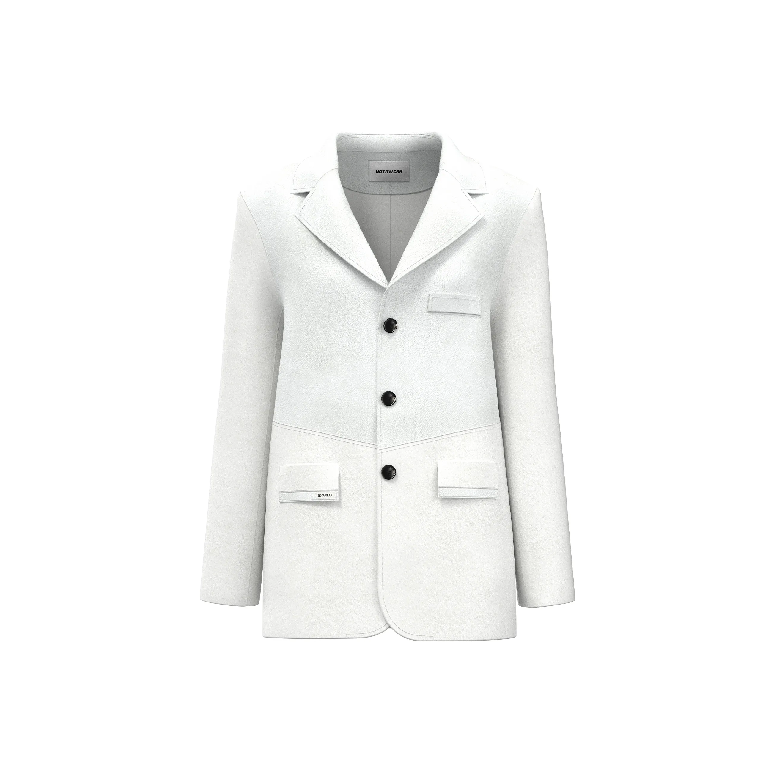 NAWS Coats Women's White Mother Of Pearl
