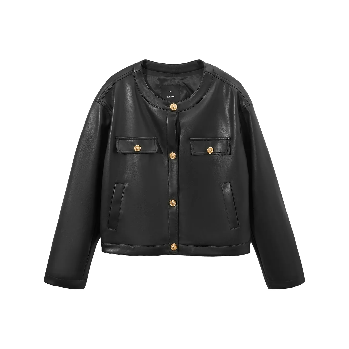 Hotwind Cropped Coat Women's Black