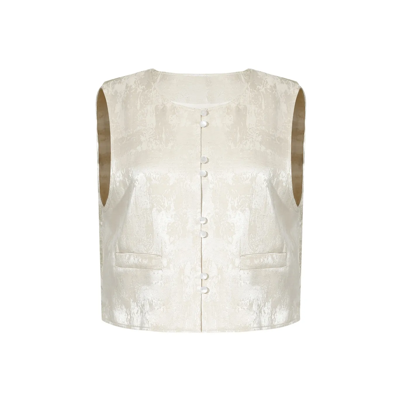 THE SEA LIFE Жилет Женские Белый Абрикос