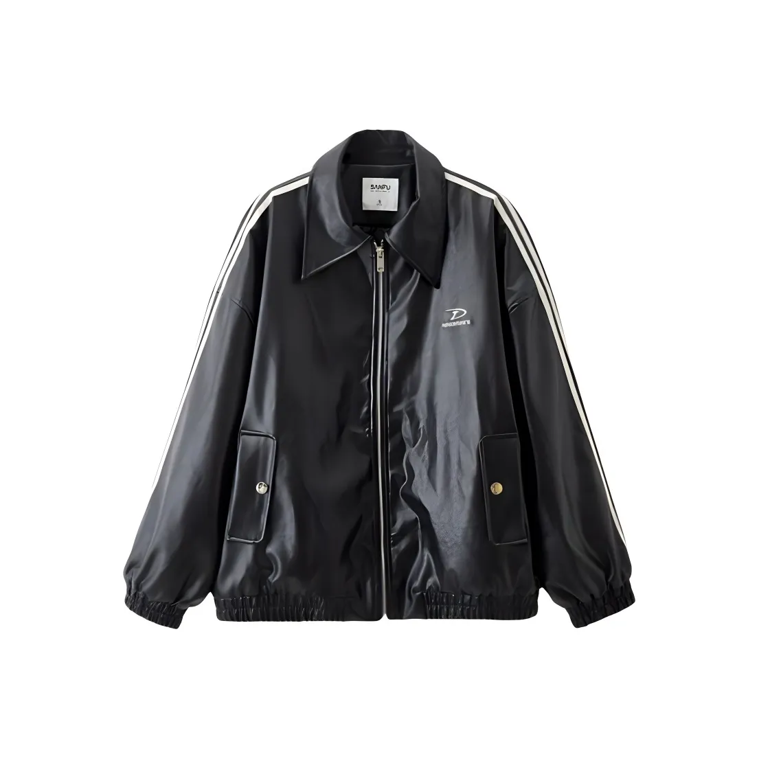 Three Blessings Кожа Куртка Женская Черная