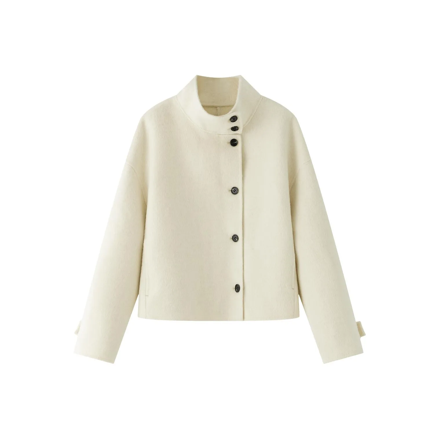 FANSILANEN Элегантность Куртка Женская Молочный Белый