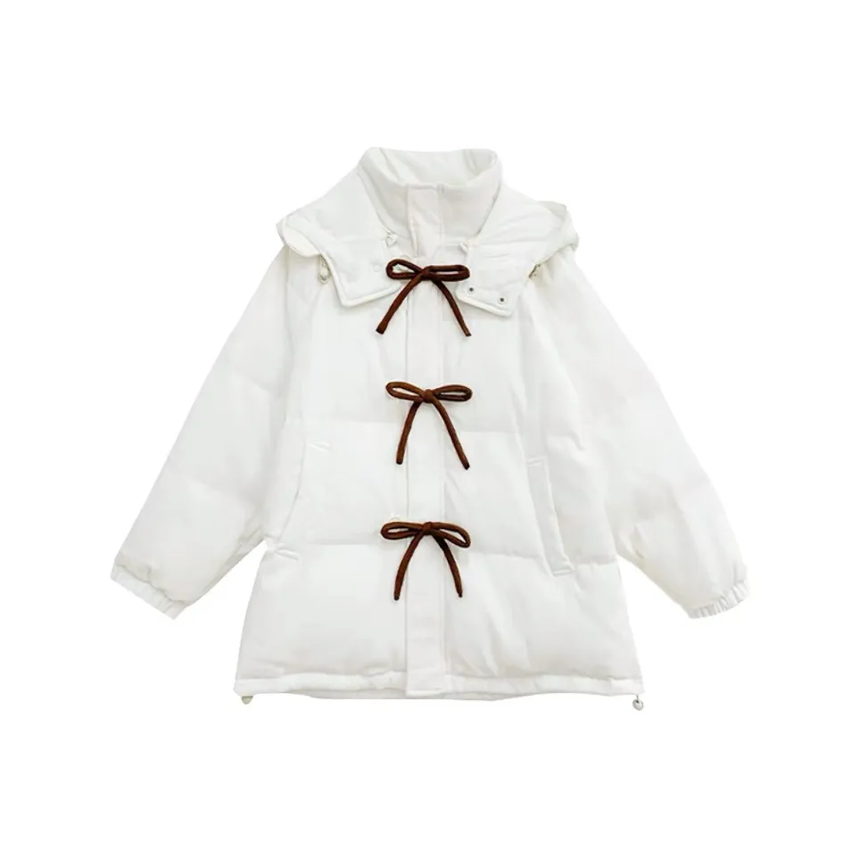 KKX Хлопковый пуховик Женская Белый