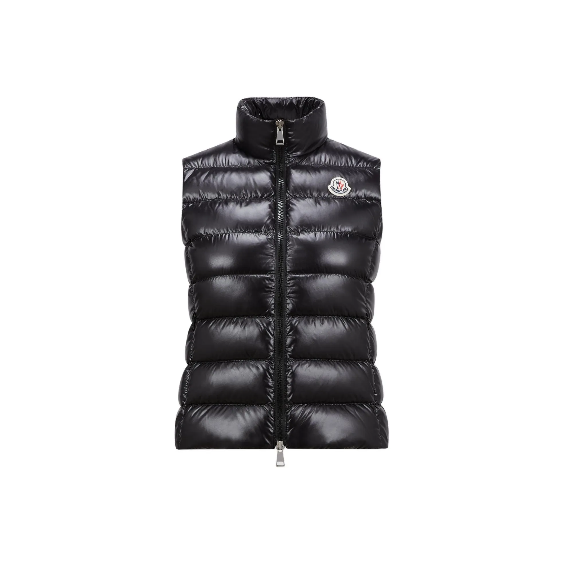 Moncler Ghany Logo Patch Zip-Up Padded Vest