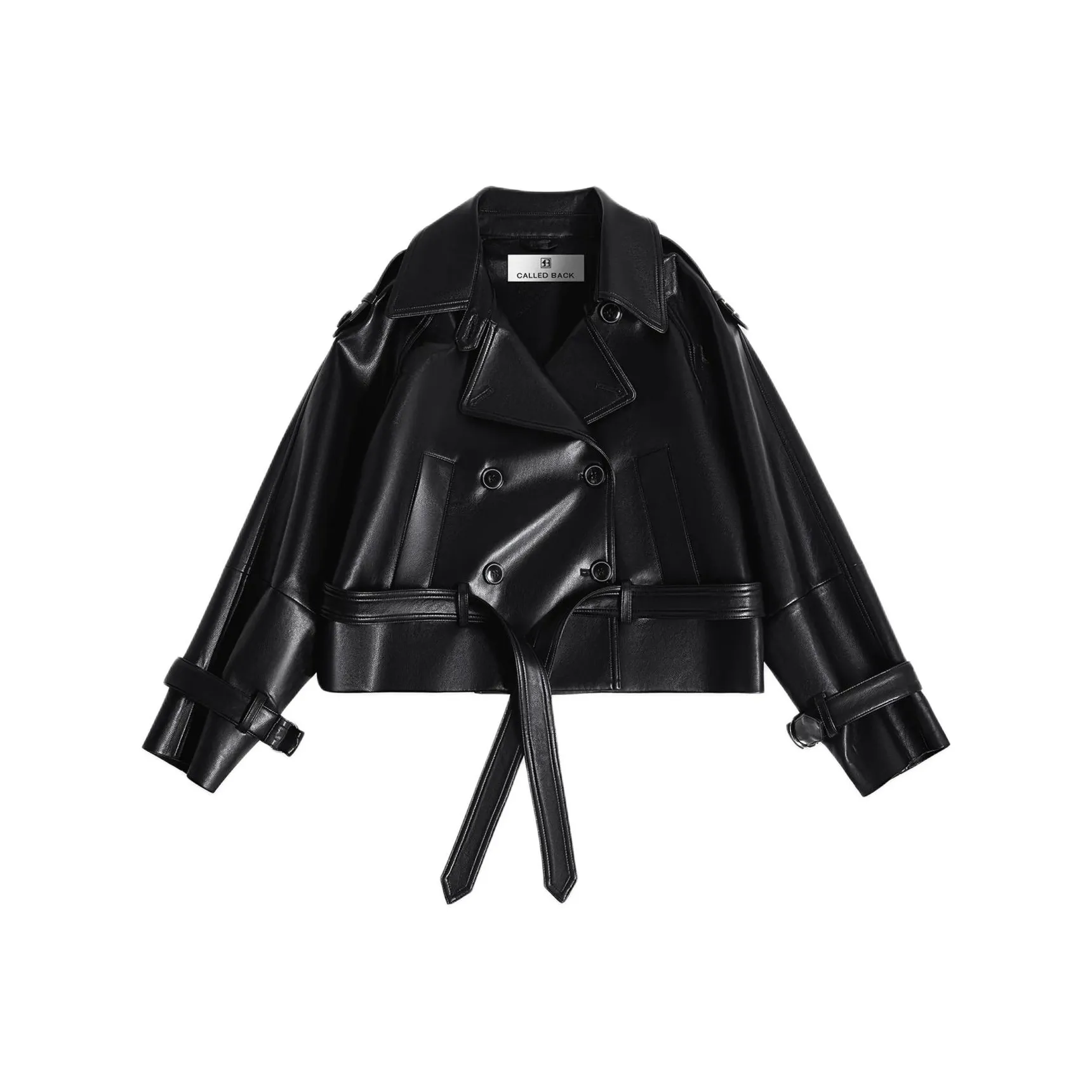 CALLED BACK Leather Jacket Women's Black