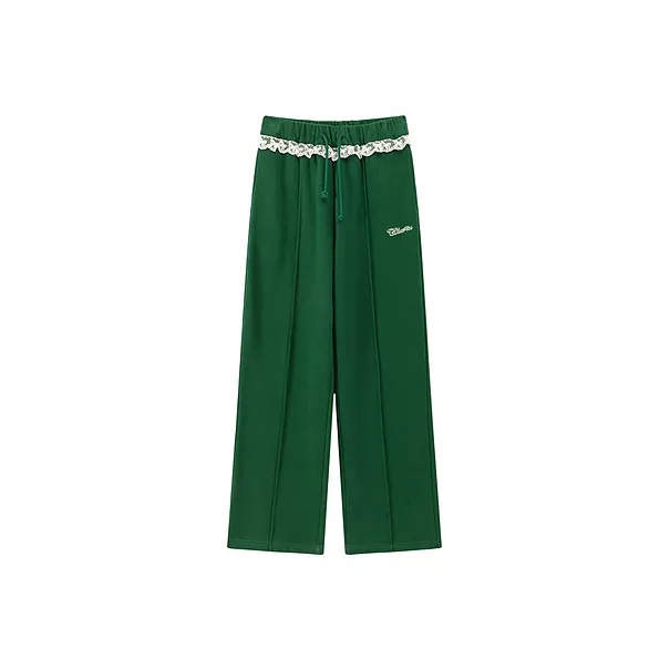 CHUU Лесной зеленый Женские Повседневные Брюки