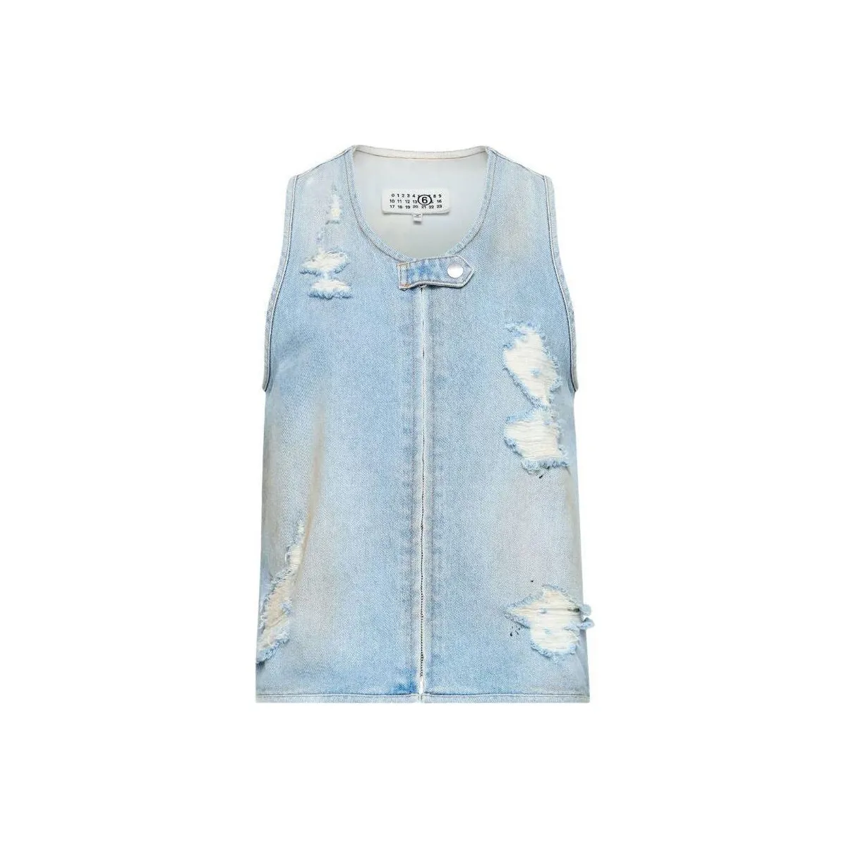 MM6 Maison Margiela Distressed Scoop Neck Waistcoat