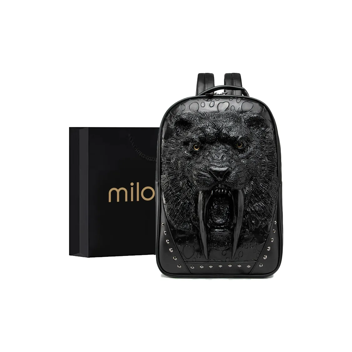 MILOOKY ПУ (полиуретан) Cortex Дорожная сумка Рюкзак Большой Унисекс Черный Серебристый Золотой