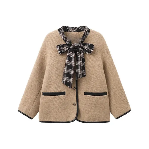HDFULERN Coats Women's Khaki Brown