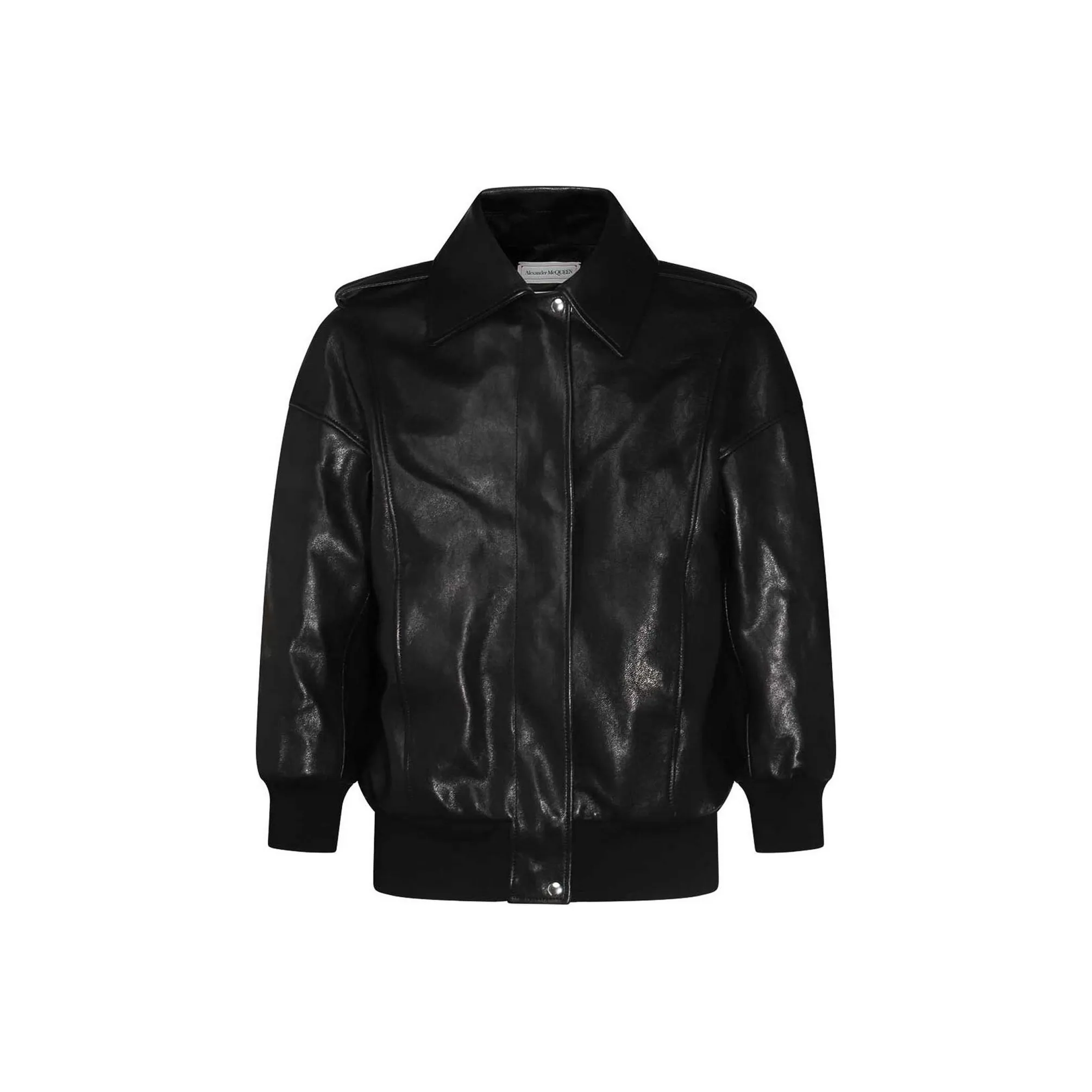 Alexander McQueen Zipped Leather Jacket