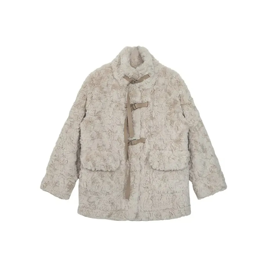 JOSR Velvet feel Coat Women's Apricot