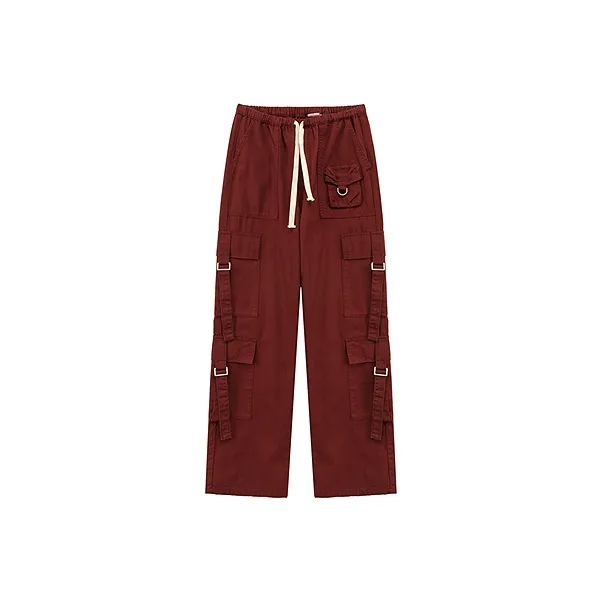 CHUU Casual Pants Women's Vintage Red