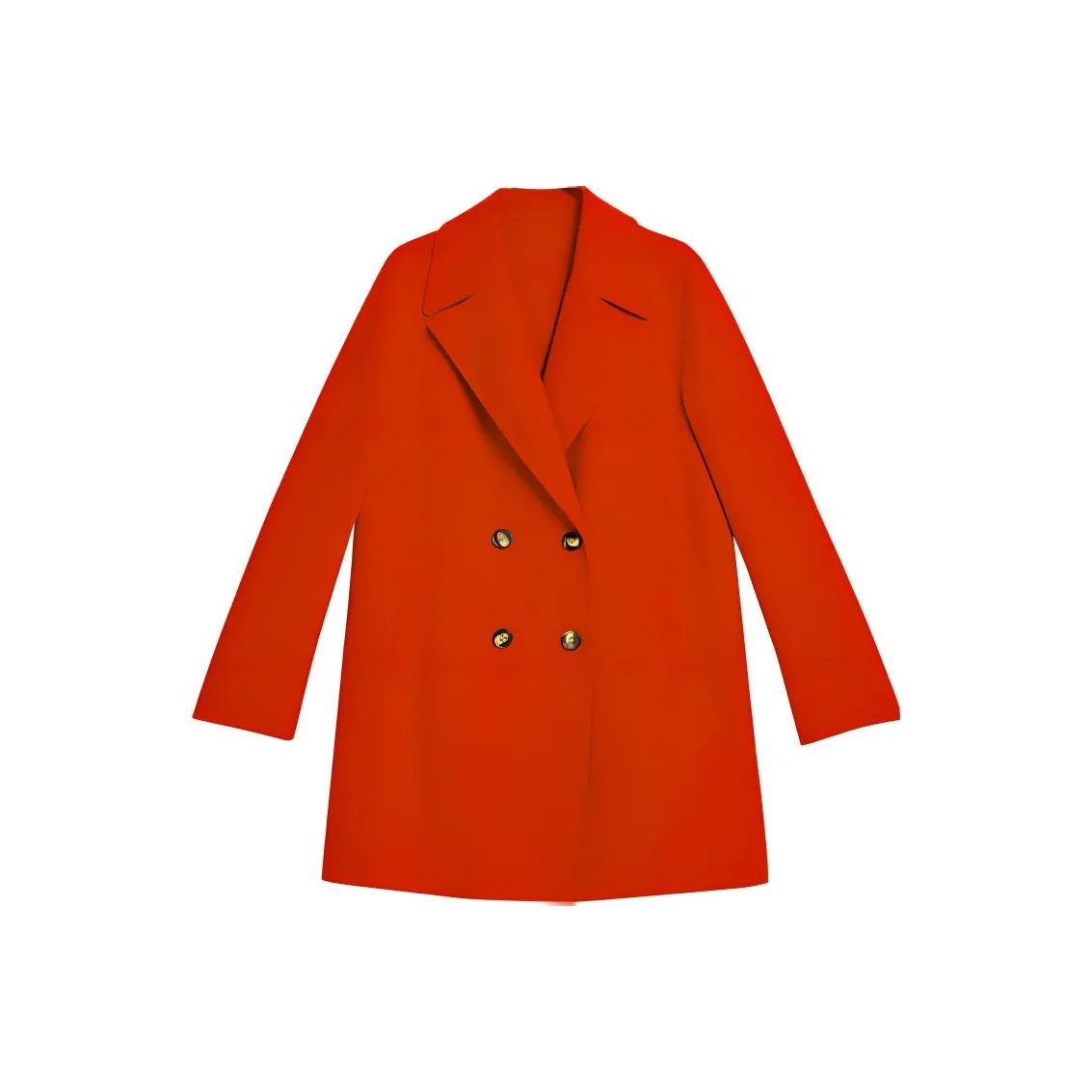 Yiner Красный китайский Женское пальто
