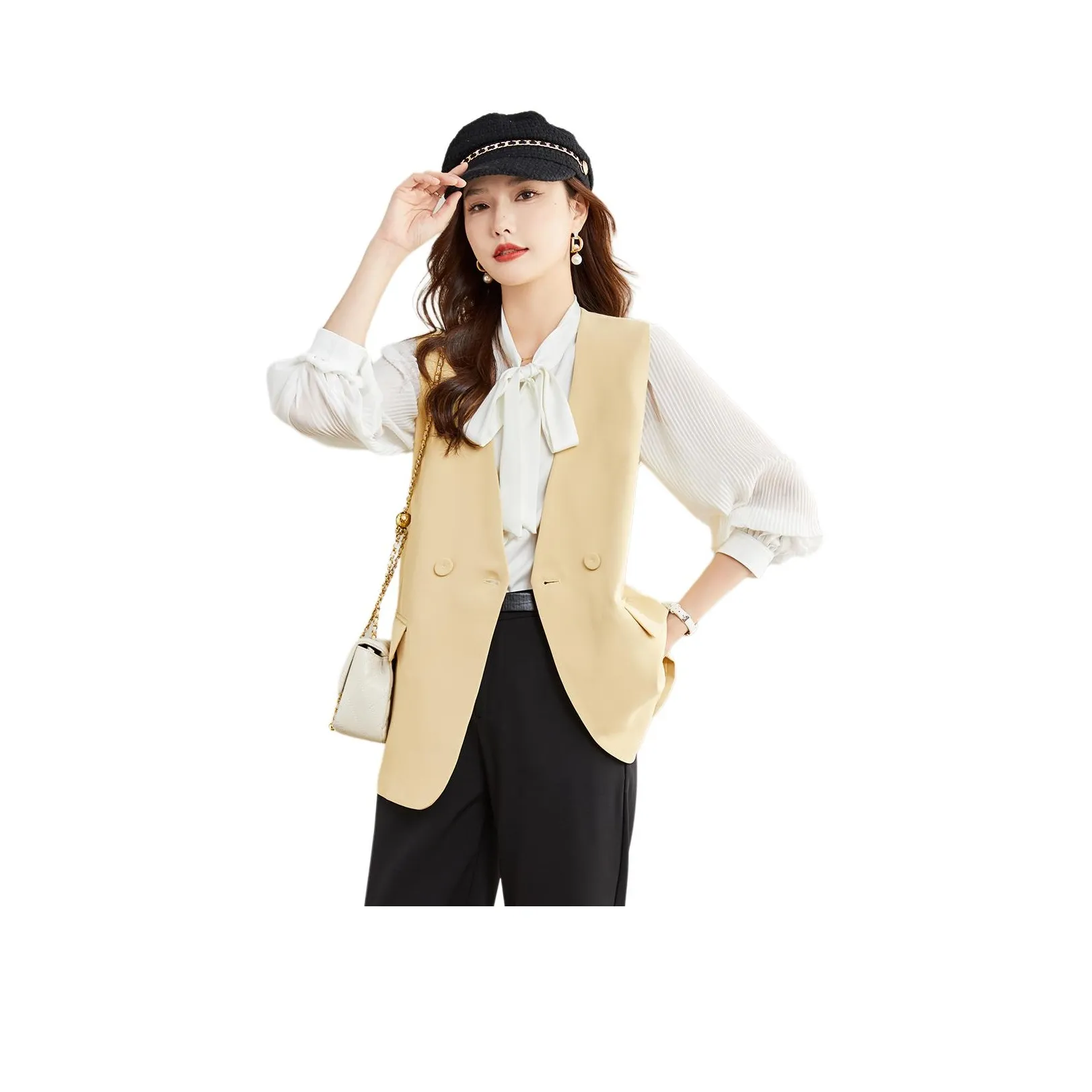 TERRE BLEUE Жилет Женские Желтый