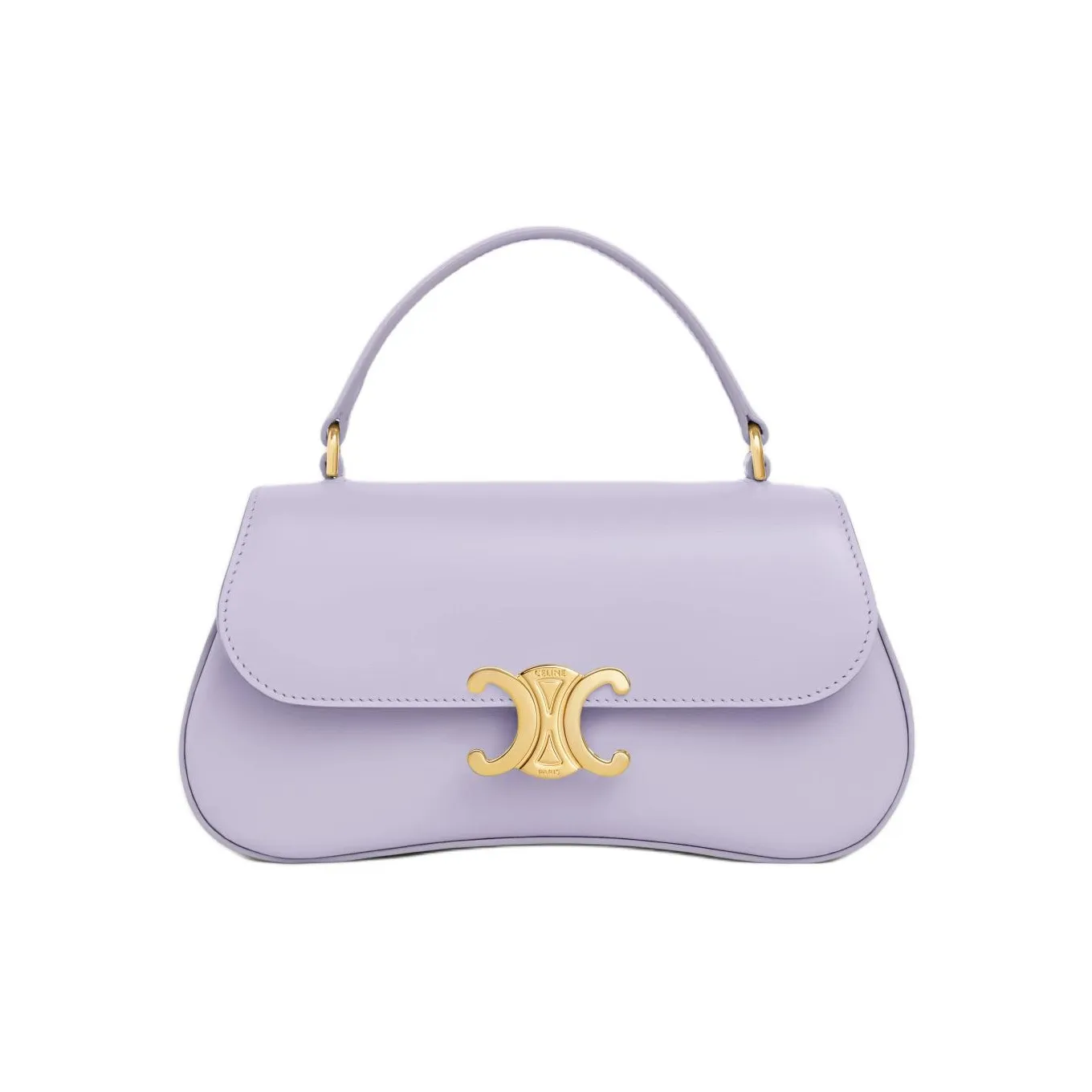 CELINE TEEN LOLA Cow Leather Shoulder Bag, Crossbody Bag, Handbag Women's Watercolor Light Purple