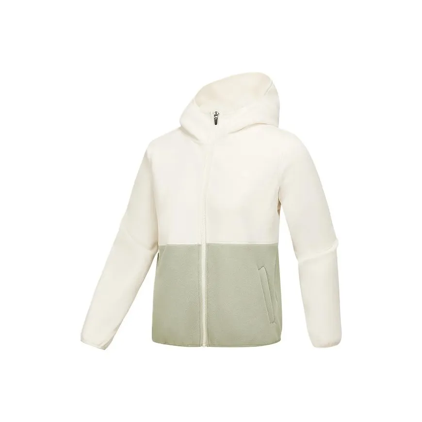 Skechers Basic Sports Series Бархат Feel Куртка Женские Кремовый Бежевый Белый