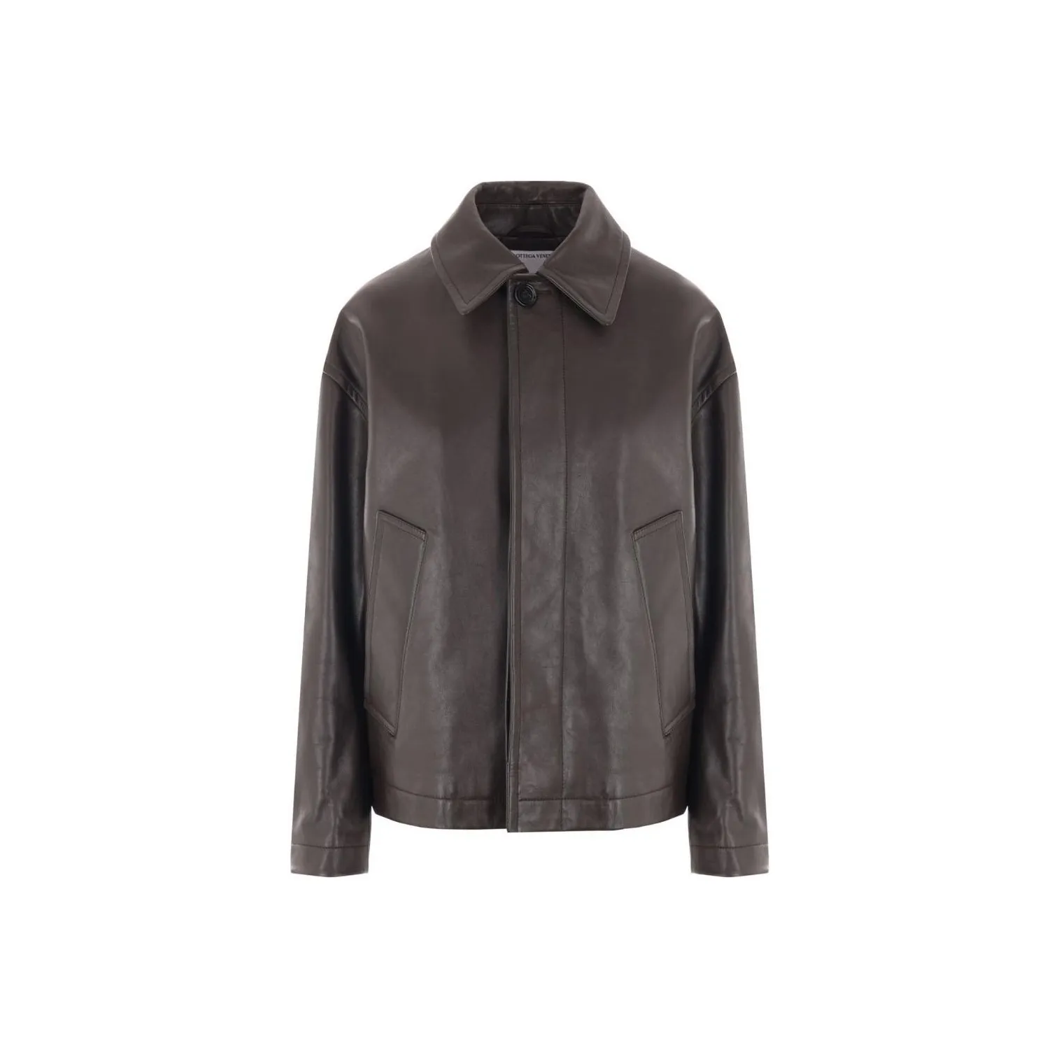 Bottega Veneta Long Sleeved Leather Jacket