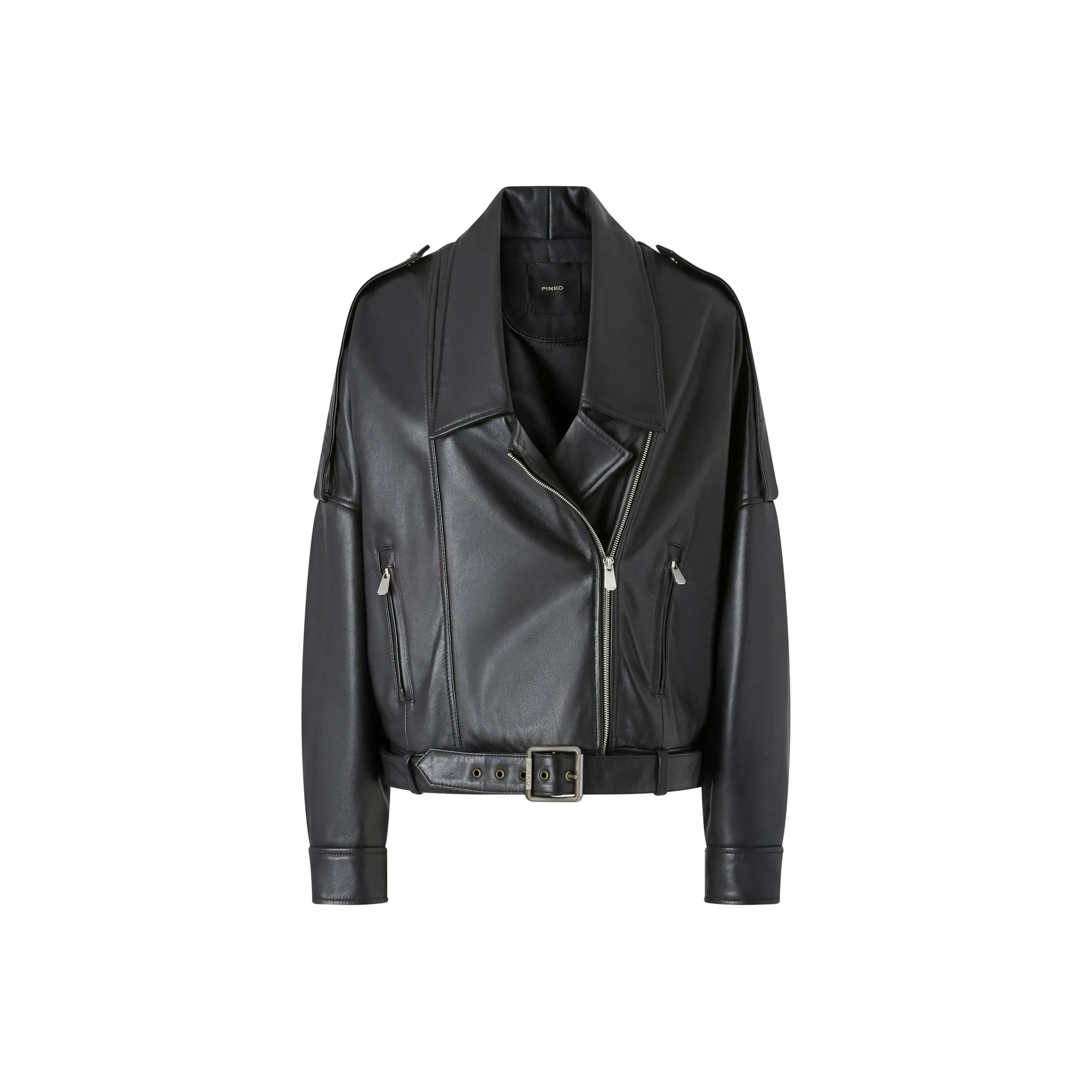 PINKO Drop shoulder Biker Jacket