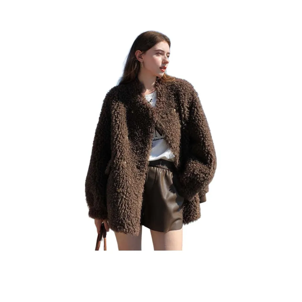 3COLOUR Кофе Женские Меховые изделия